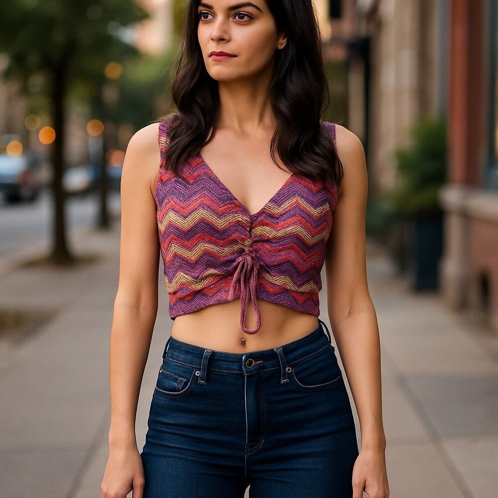 NWT Rue21 Halter Crochet style top